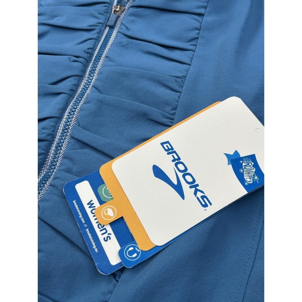 BROOKS  Infiniti Anorak Equilibrium Top Women's‎ Small 1/2 Zip Blue